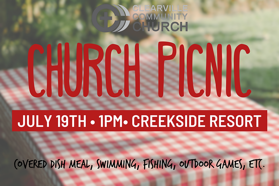 Church Picnic & Baptism Service