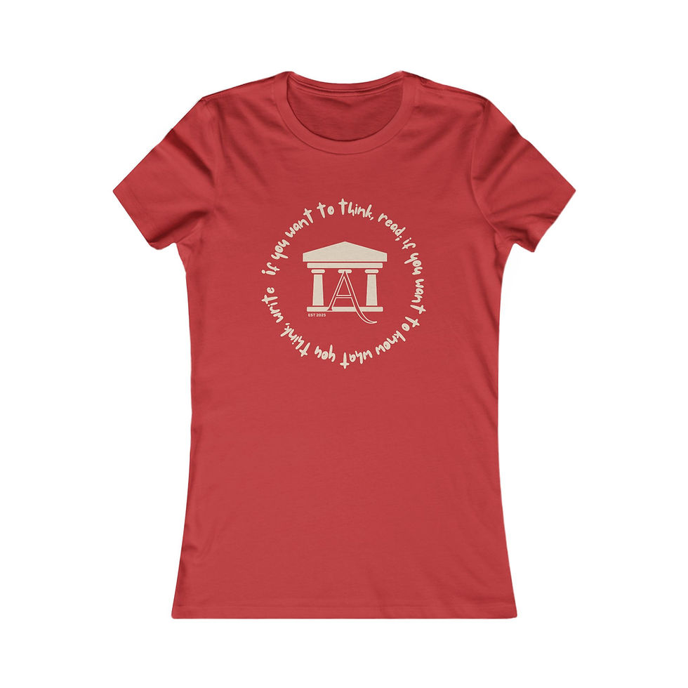 Thumbnail: Women's Favorite Tee: IF YOU WANT TO THINK, READ