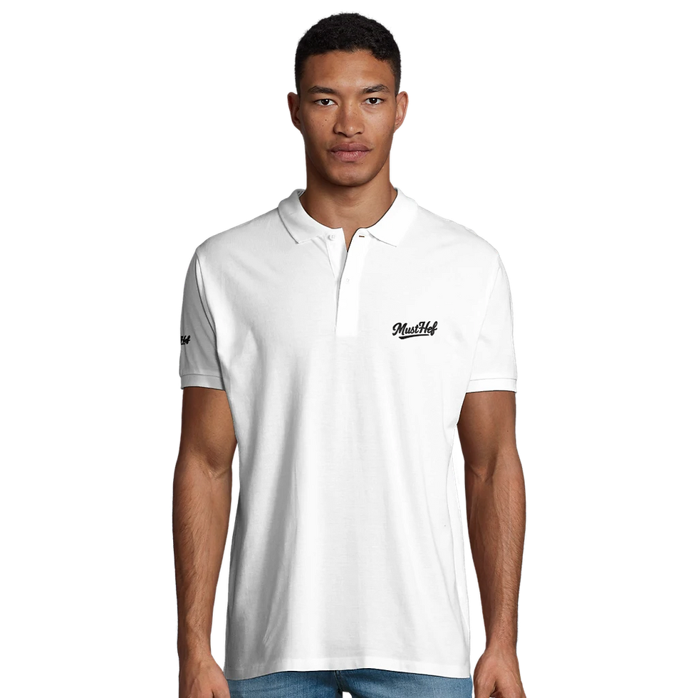 Miniaturbild: MustHef Unisex Premium Polo – White