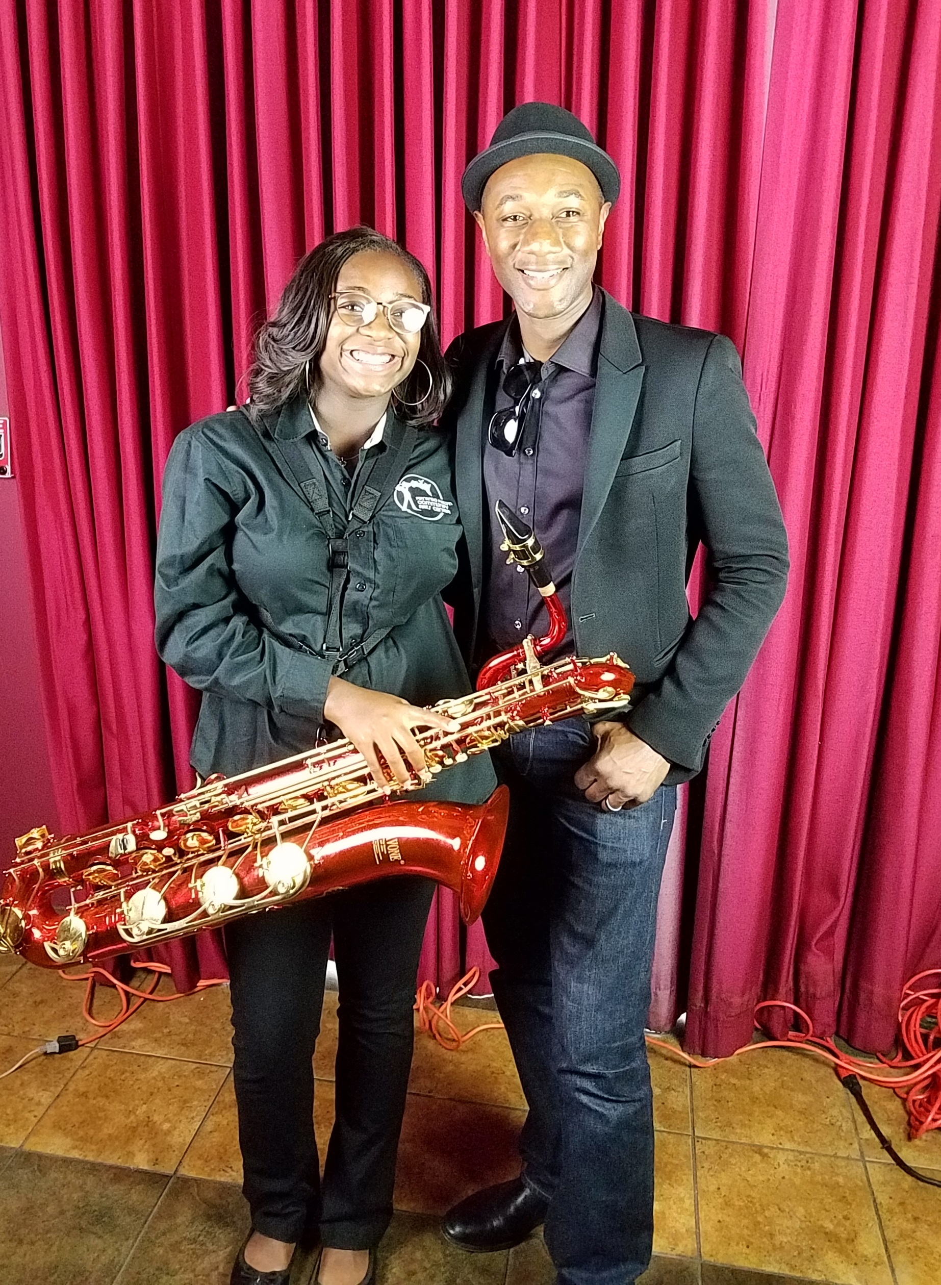 Aloe Blacc with Jazz Band student