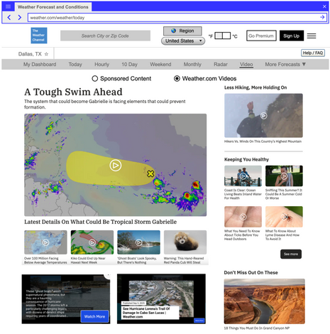 Weather video content