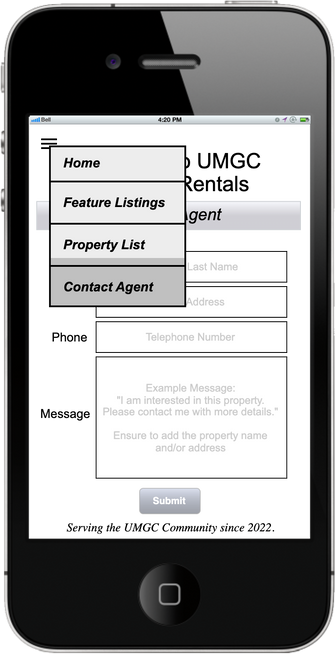 Inquiry success message