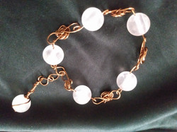 Rose Quartz Tear Drop Bracelet