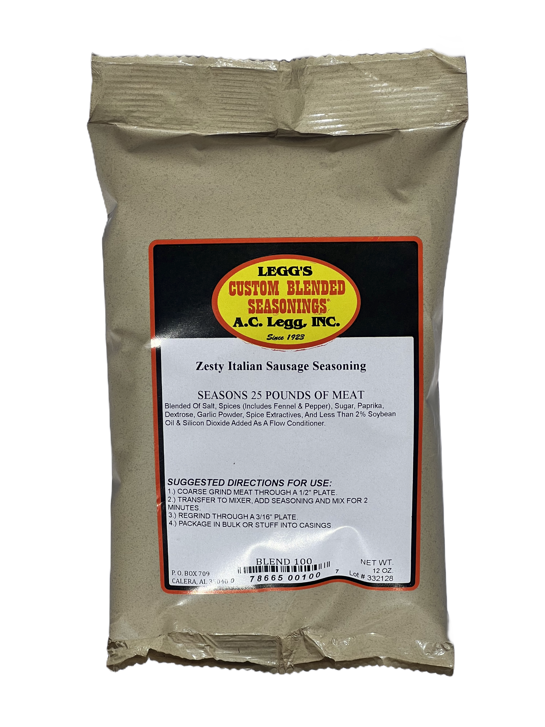 AC Legg's Zesty Italian Sausage - Blend 100