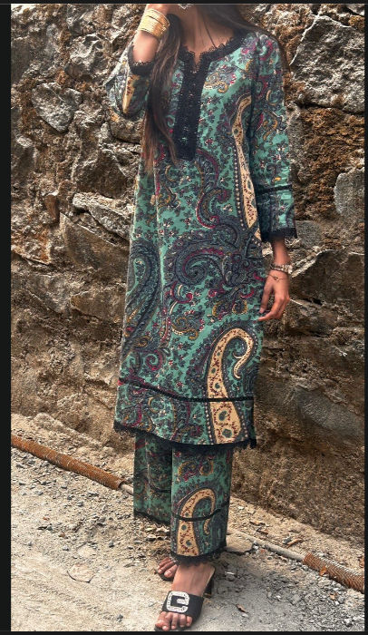 elegance satin kurti