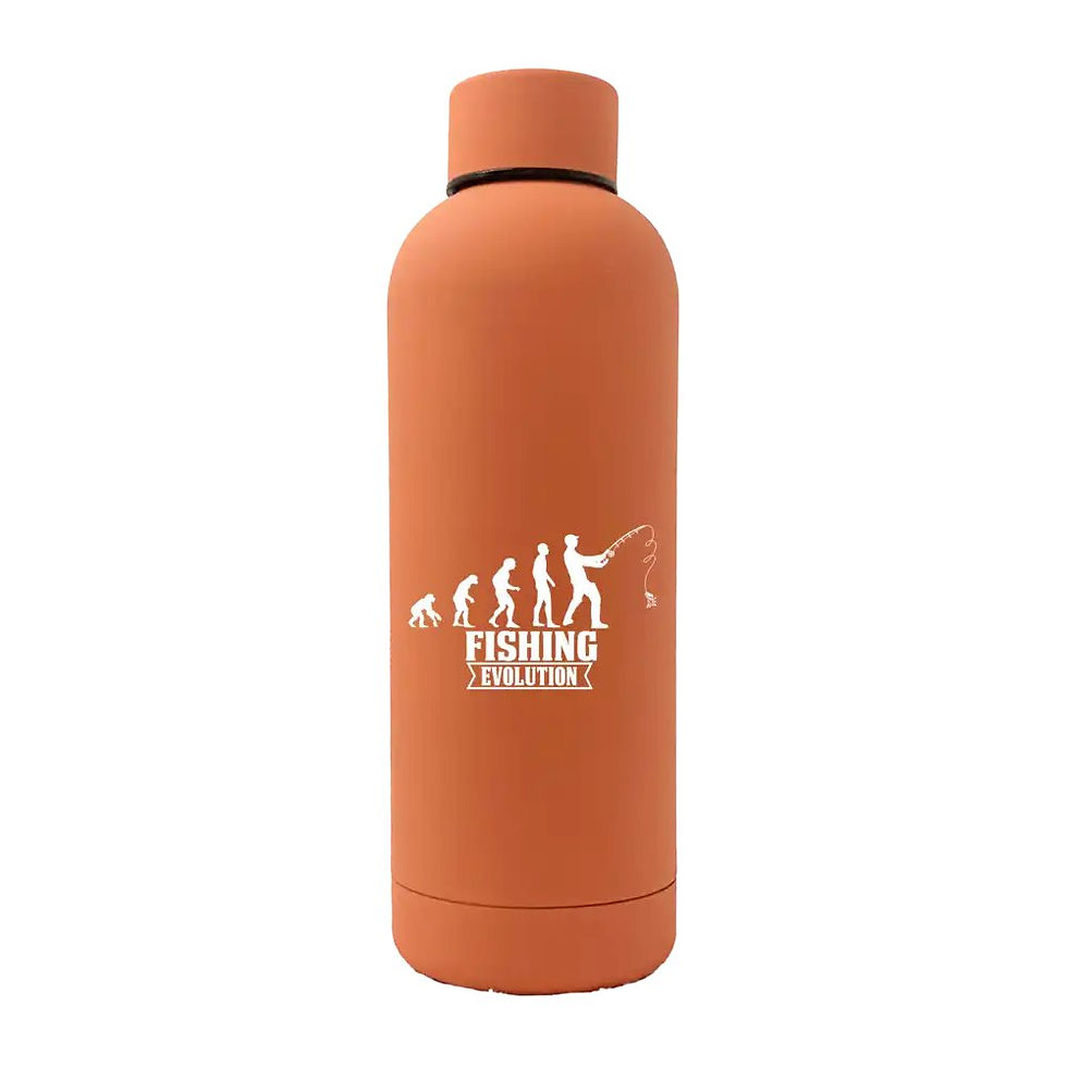 Thumbnail: Fishing Evolution 17oz Stainless Rubberized Water Bottle