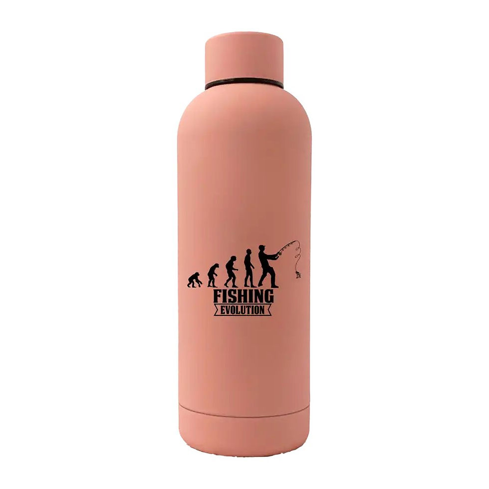 Thumbnail: Fishing Evolution 17oz Stainless Rubberized Water Bottle