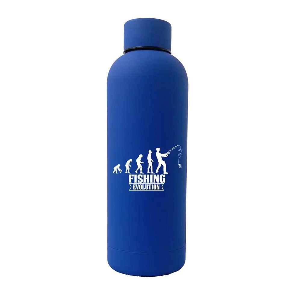 Thumbnail: Fishing Evolution 17oz Stainless Rubberized Water Bottle
