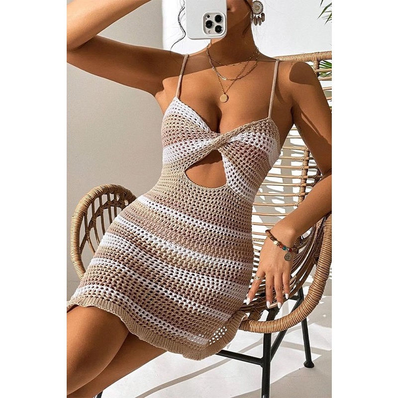 Sexy Knit Beach Mini Dress
