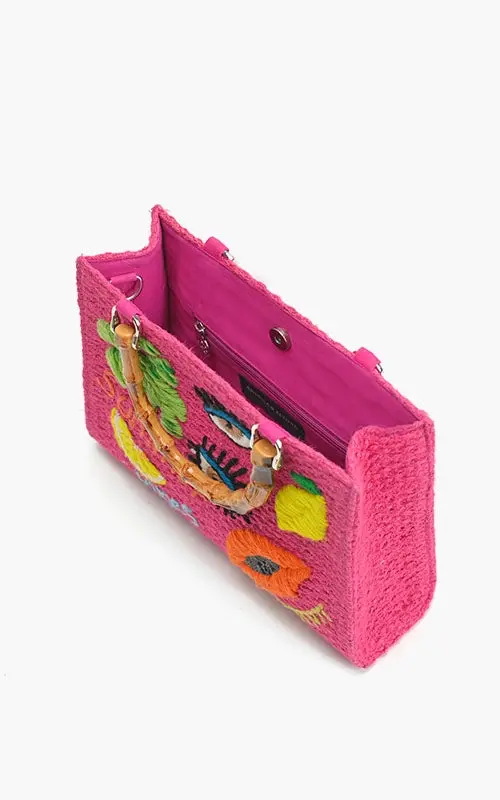 Thumbnail: Pink Bliss Fruitful Charm Top Handle Tote