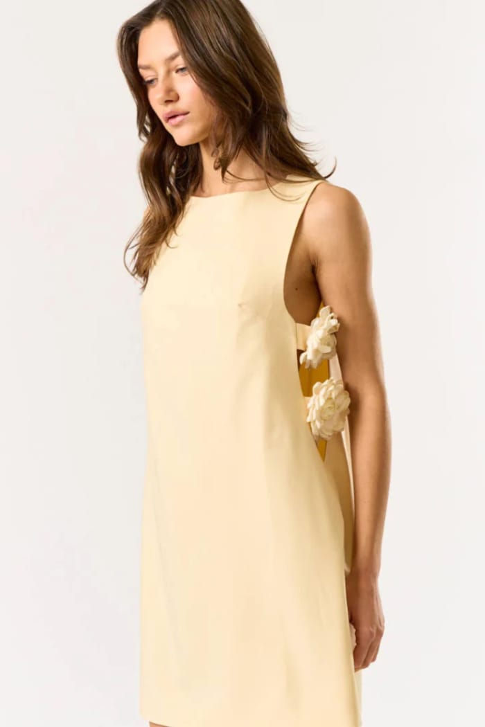 Miniature : Flower Sleeveless Mini Dress