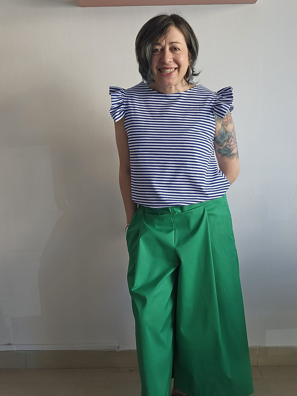 Miniatura: PANTALONE LAVANDA COTONE