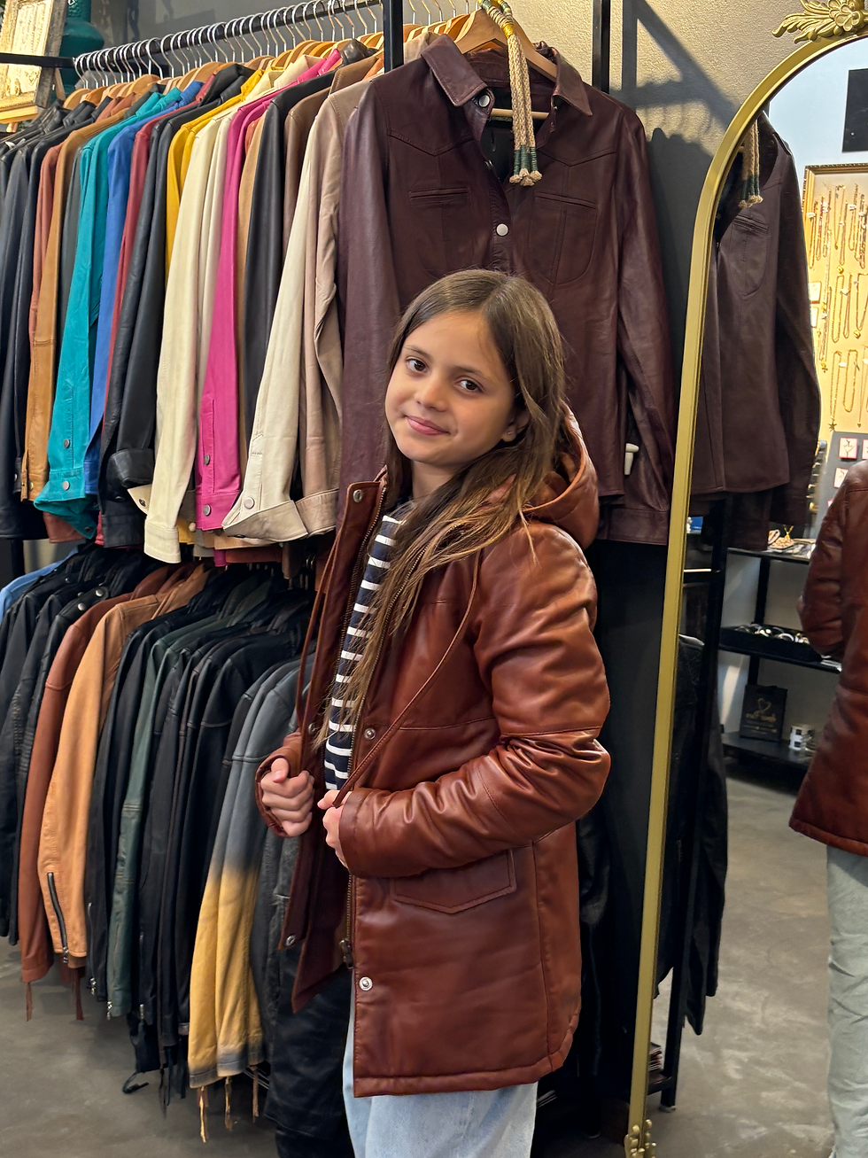 Miniatura: Increíble Puffa de Cuero con Capucha modelo “Puffita” para niña!!!