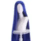 Thumbnail: 40 Inch Colored Anime Long Straight Center Split Bangs Women's Synthetic Wig