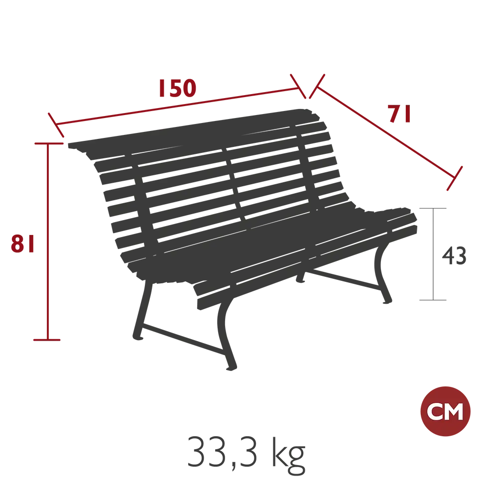 Miniatyrbilde: Fermob Louisiane Bench