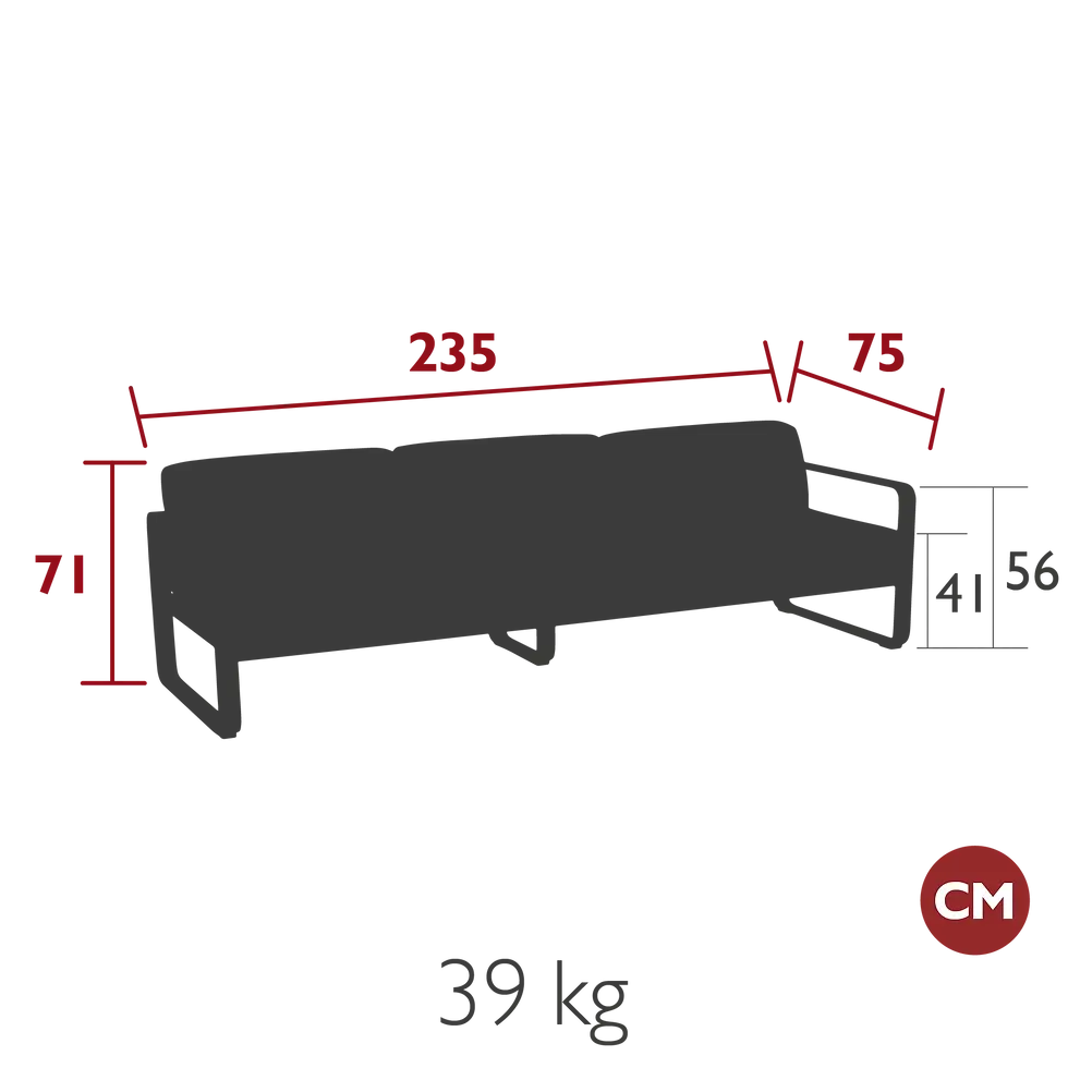 Miniatyrbilde: Fermob Bellevie 3-seater Sofa