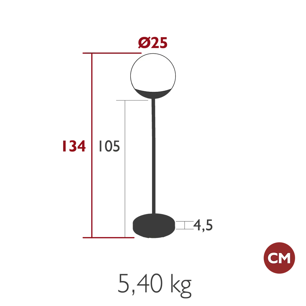 Miniatyrbilde: Fermob Mooon Lamp 134cm