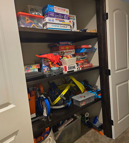 Minimalish - Game Cabinet Before