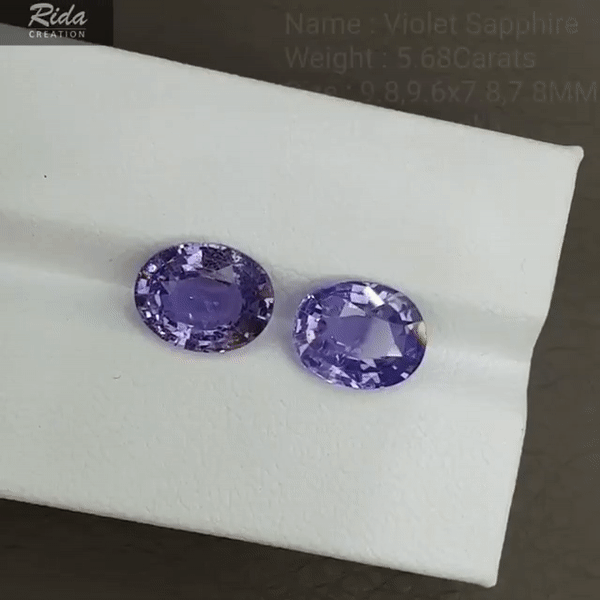 5.68cts Violet Sapphire