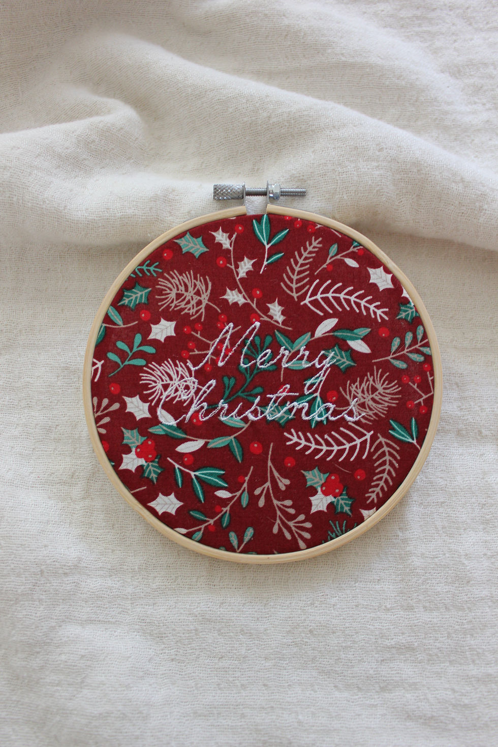 Miniature : Tambourin TISSUS NOEL - 13cm