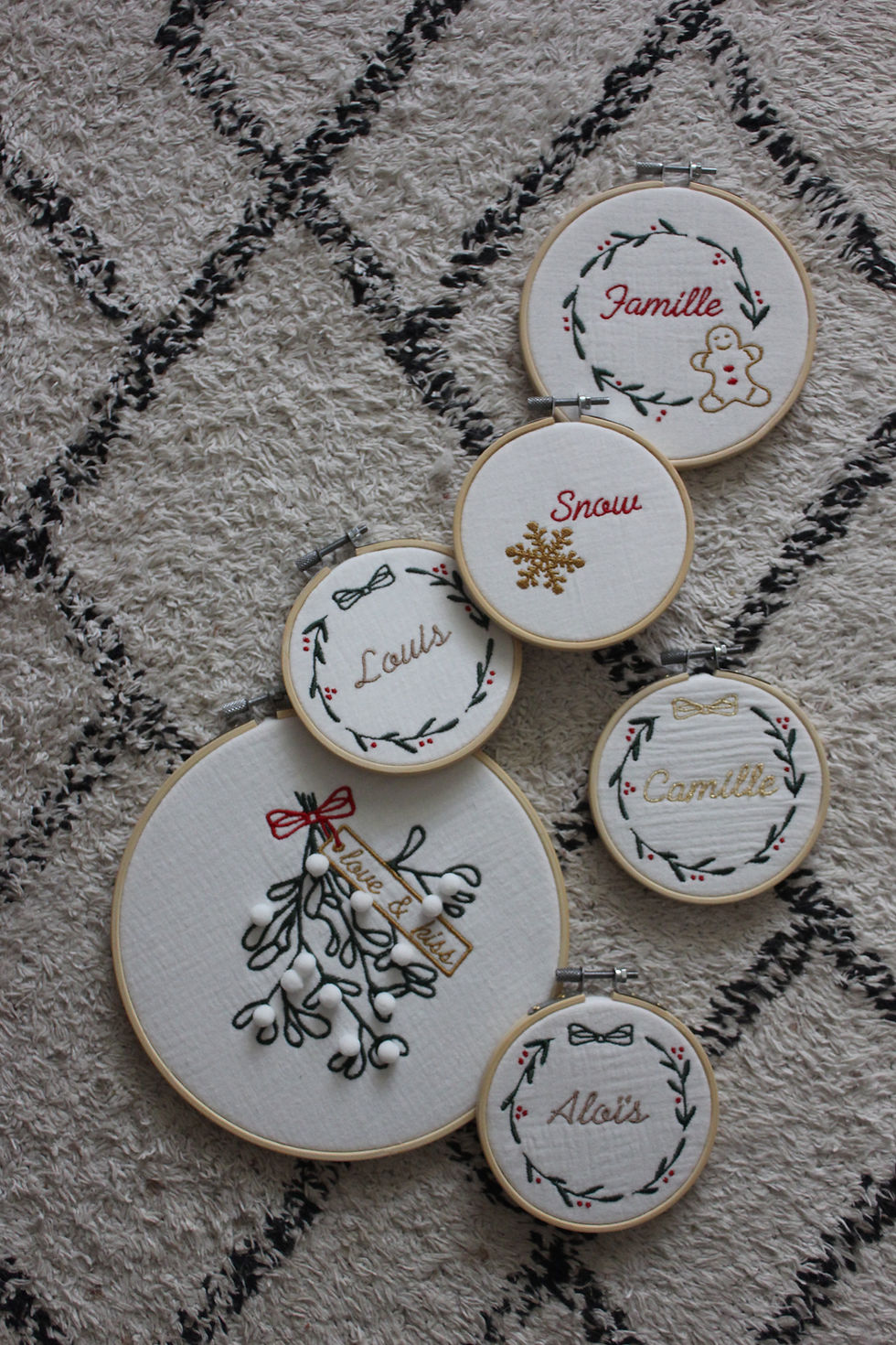 Miniature : Tambourin COURONNE NOEL - 10cm