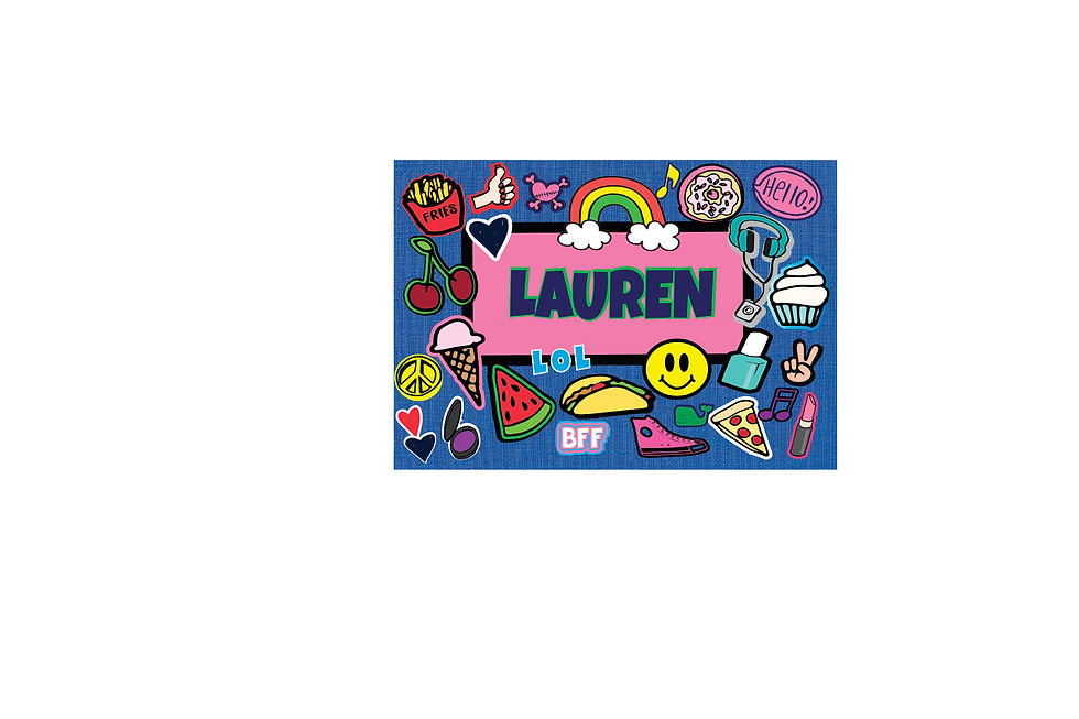 Thumbnail: WS Denim Fun Patches Floor Mat