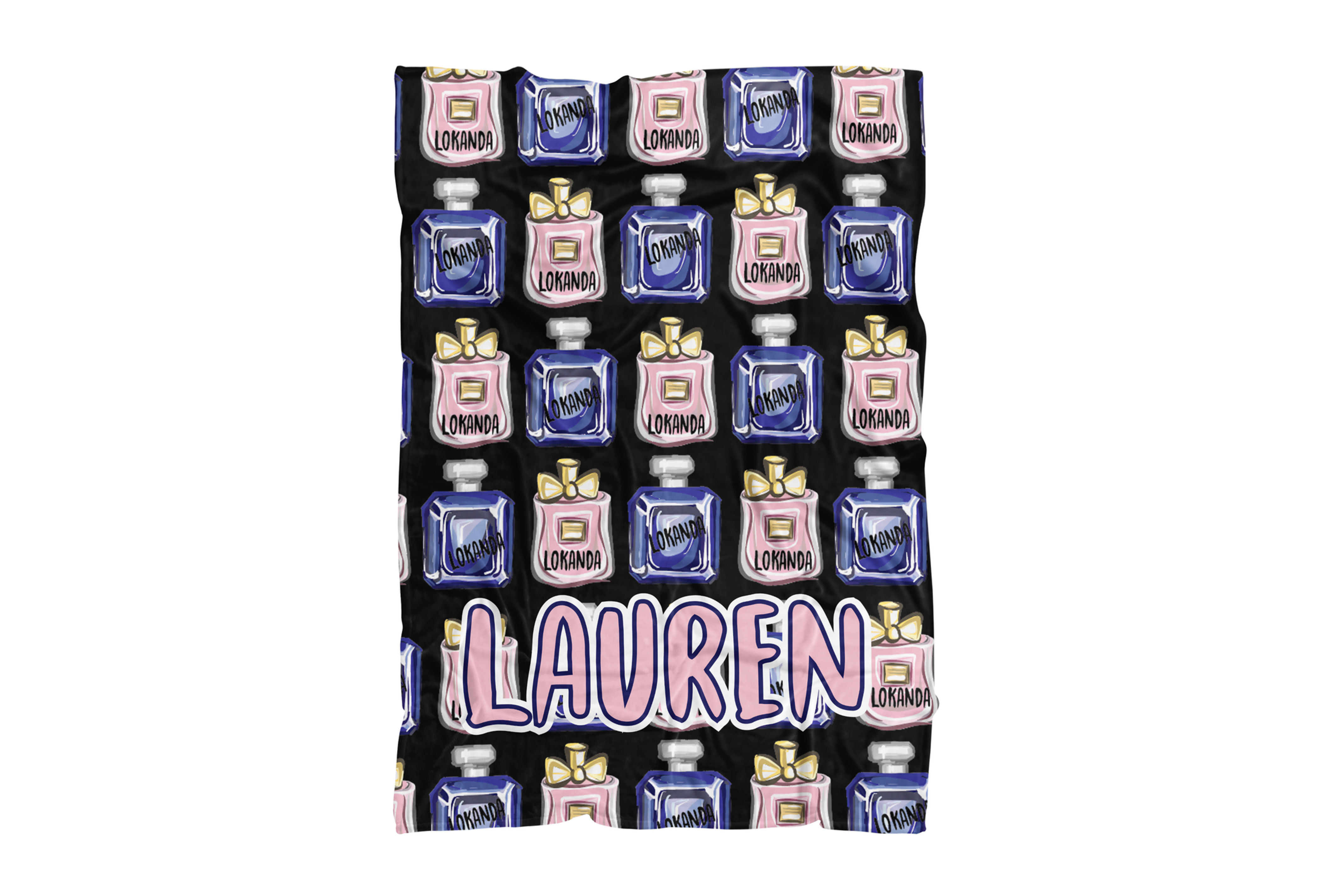 Perfume Bottles with CAMP Name Extra Large Sized Blanket (60"x80")