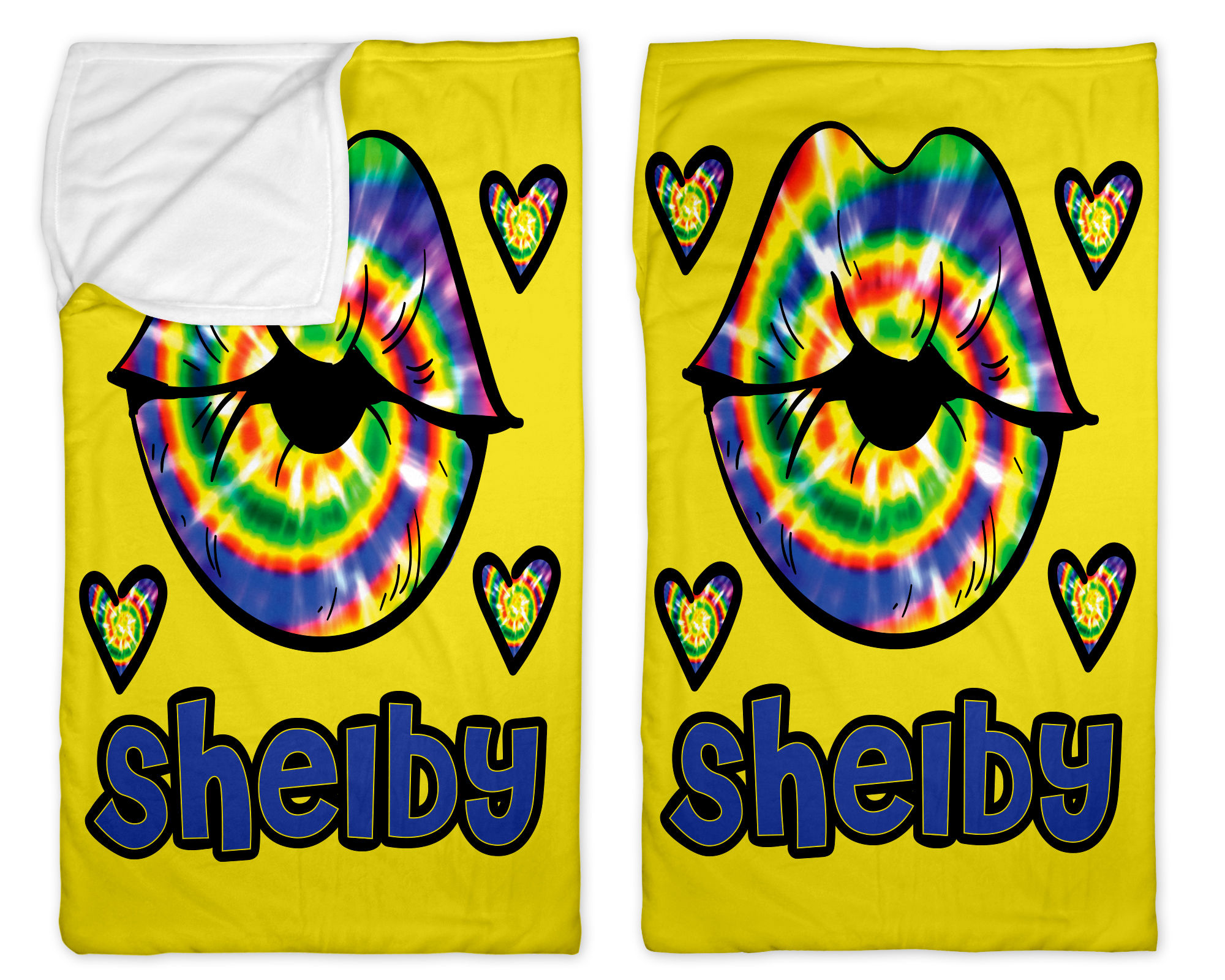 Tie Dye Lips 40" x 60" Sleep Sack