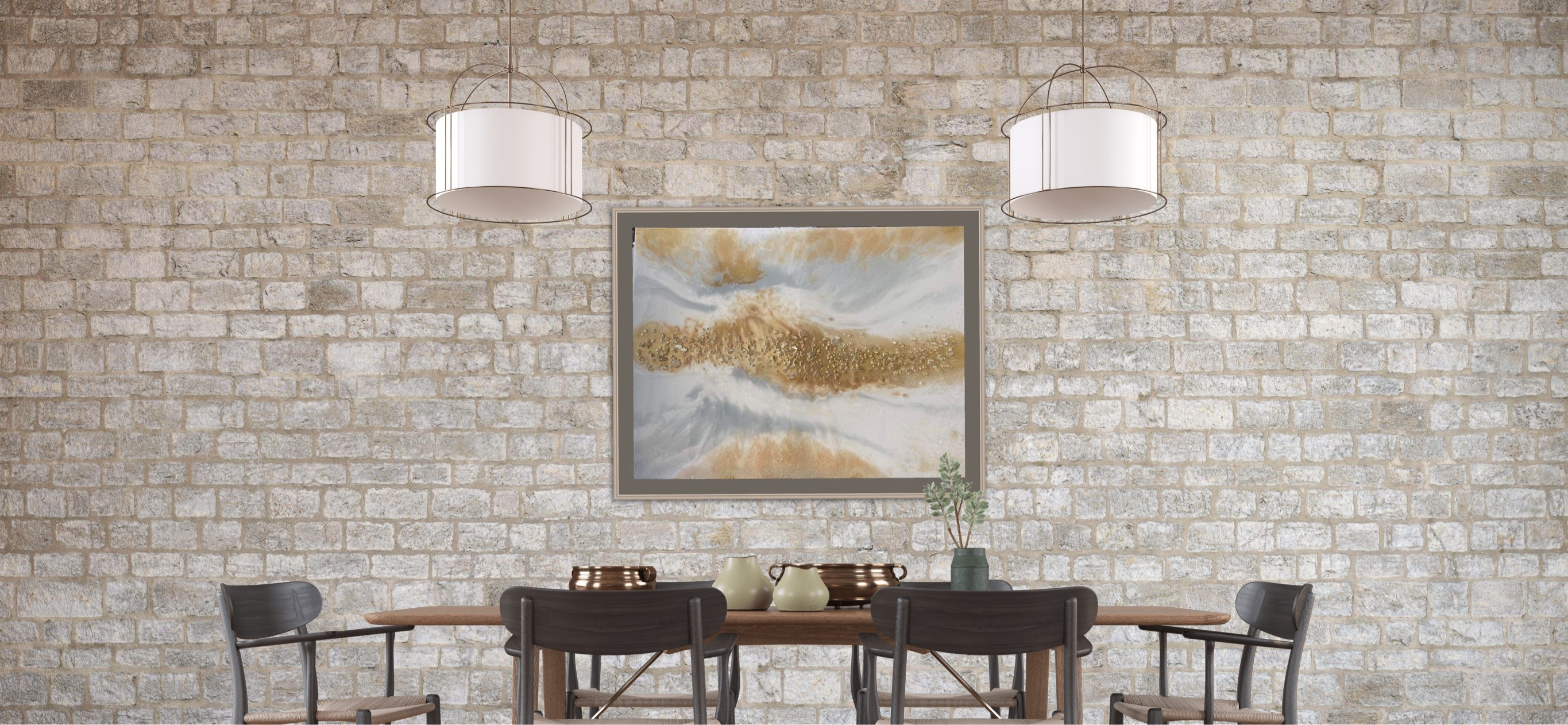 Custom Abstract Art 24 X 30 