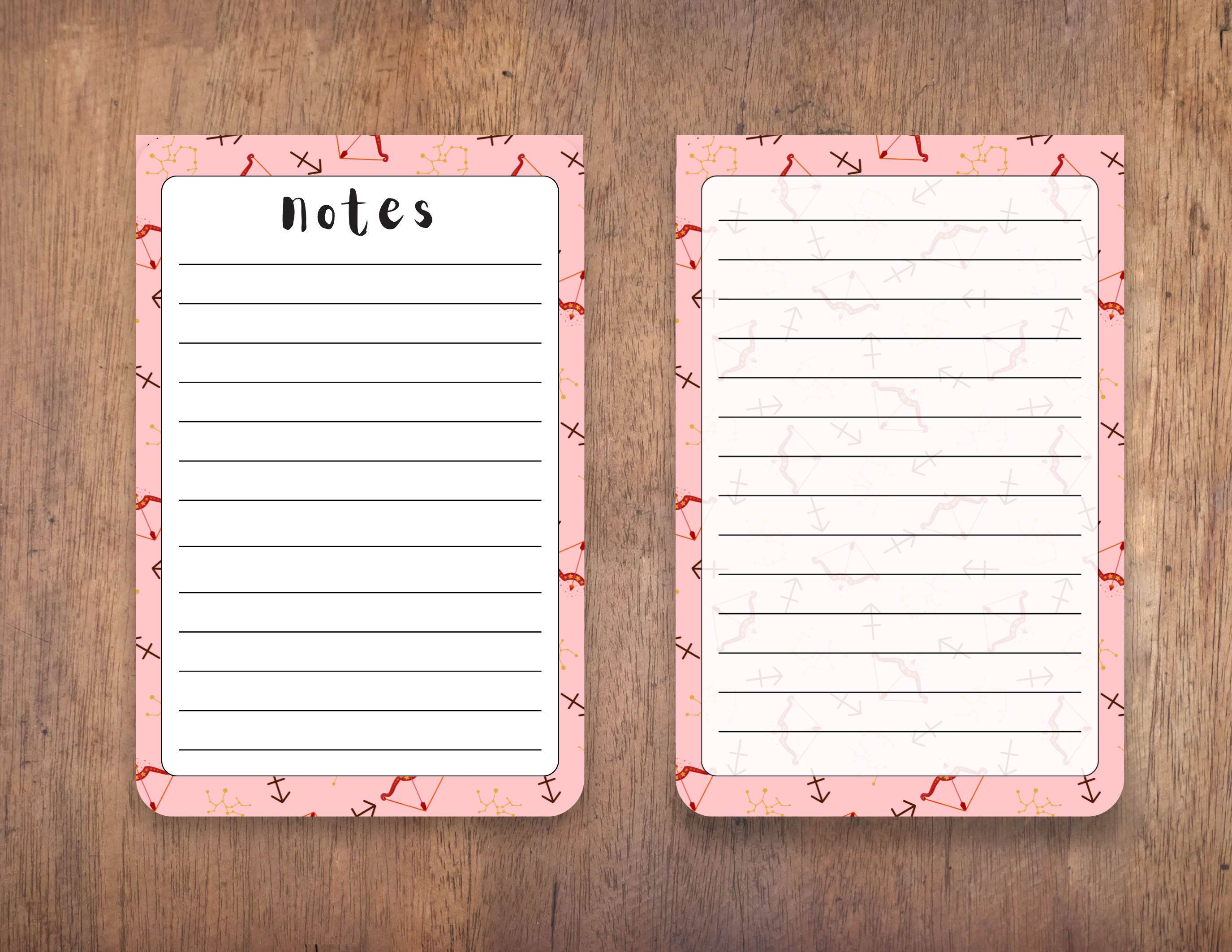 Sagittarius Pattern Notepad