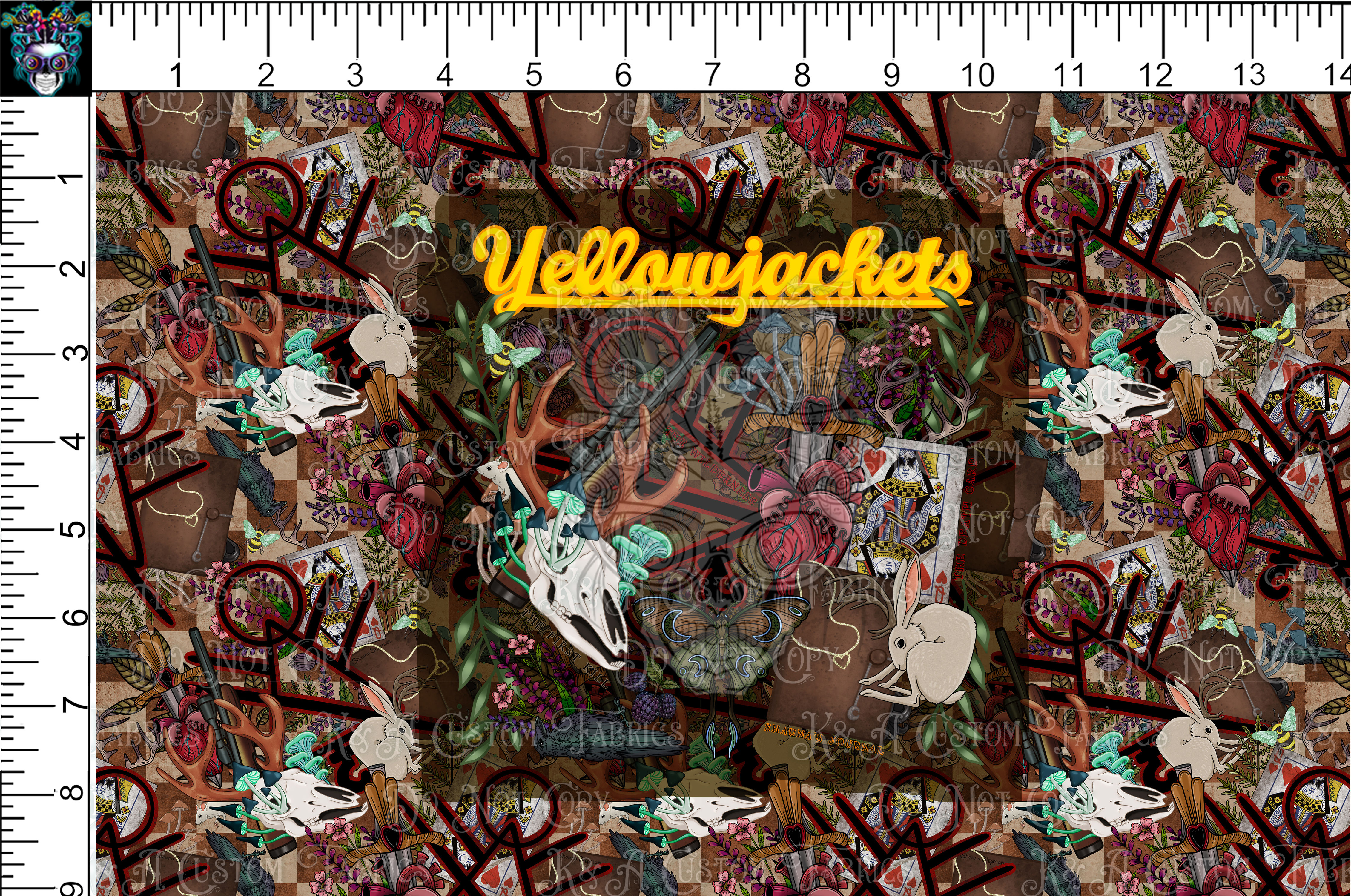 The Antler Queen-Brown Check Tumbler