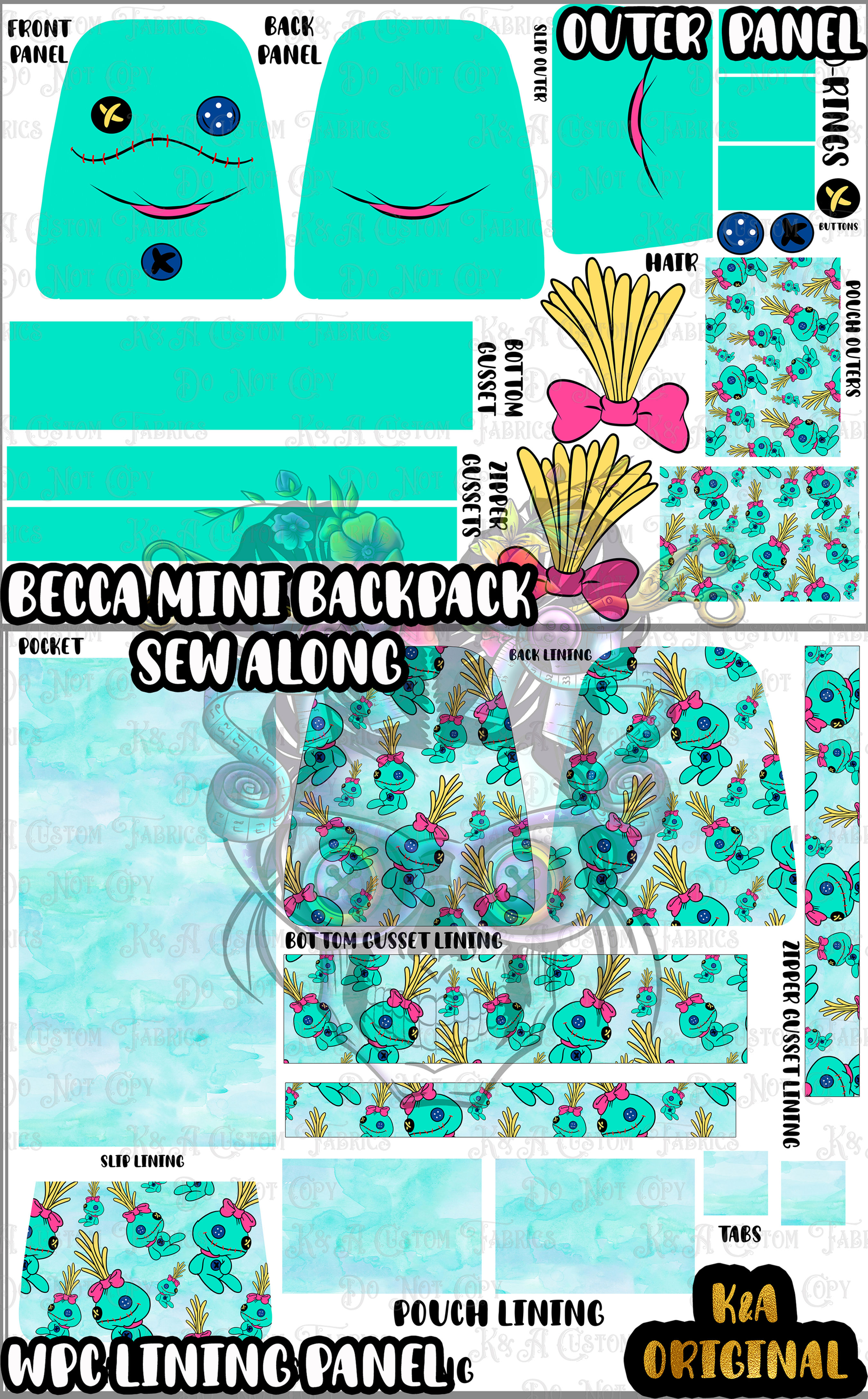 Alien Stuffy Sew Along (Becca Mini Backpack)