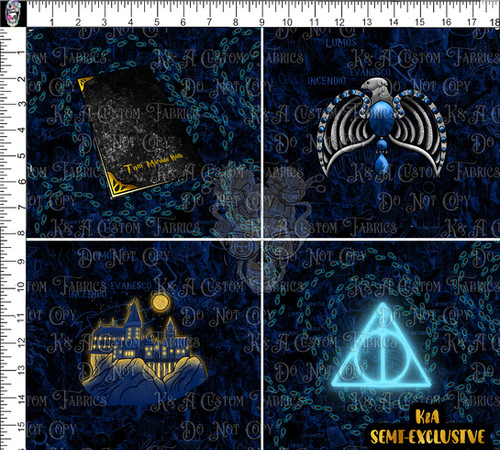 HP Horcrux Hunt 4 Panel | K&amp;A Custom Fabrics