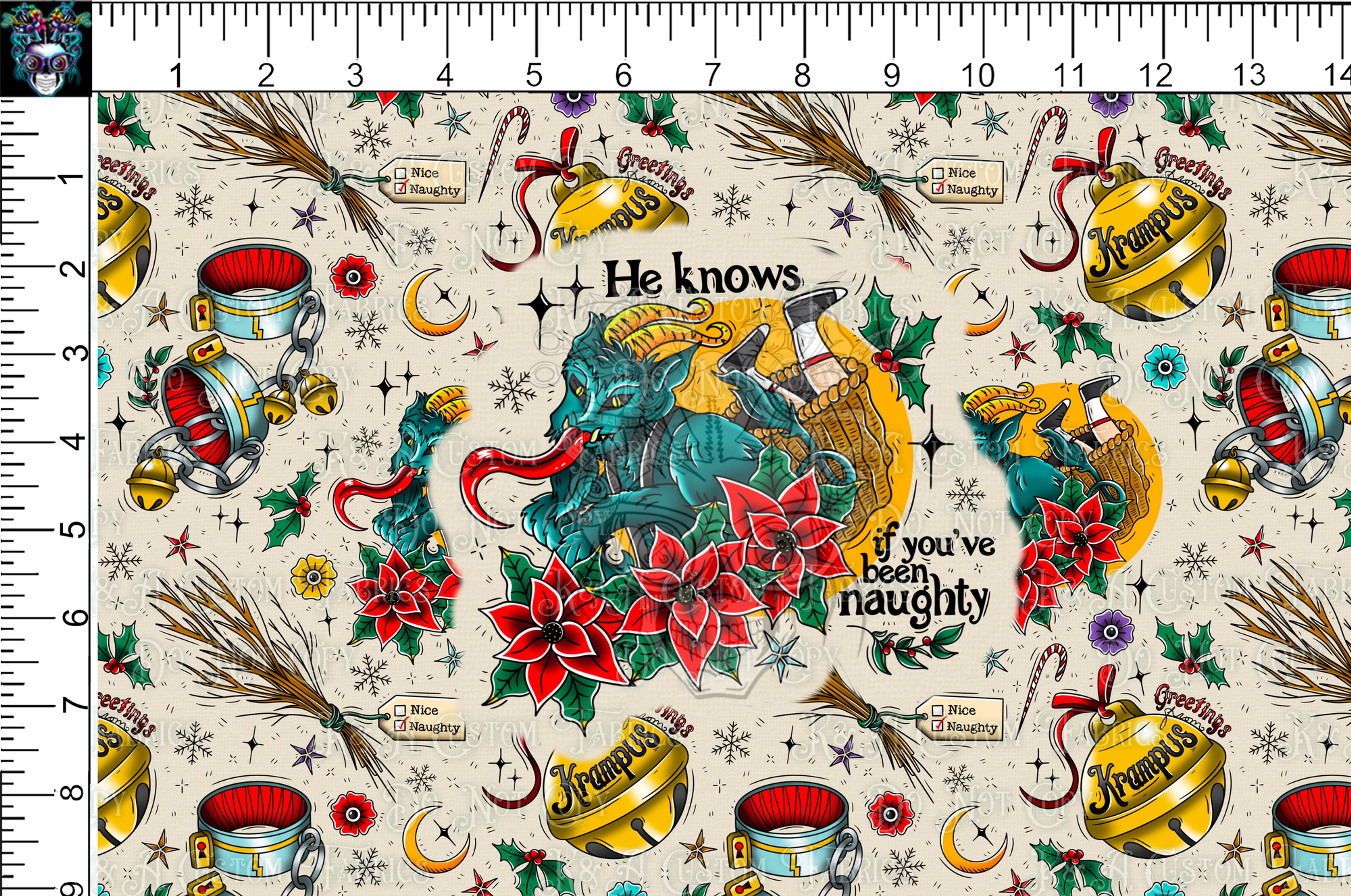 Spooky Xmas Krampus Tumbler