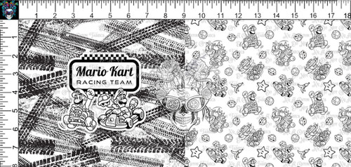 Super Bro Racing White DP | K&A Custom Fabrics