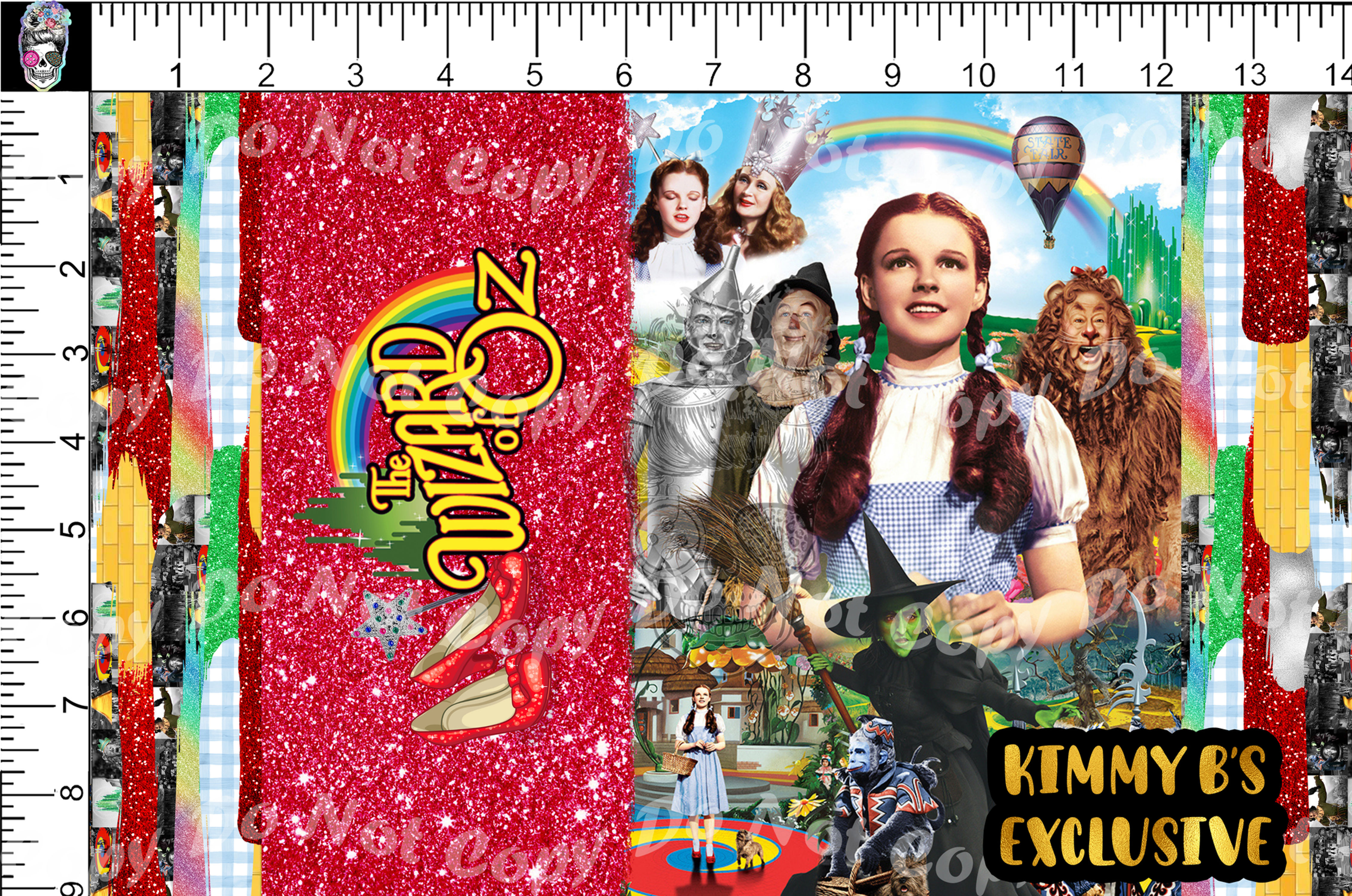 Oz Glitter Tumbler Panel