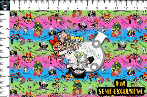 Ppg Rainbow Raspberry PPG Rainbow Characters Tumbler Panel | K&A Custom Fabrics