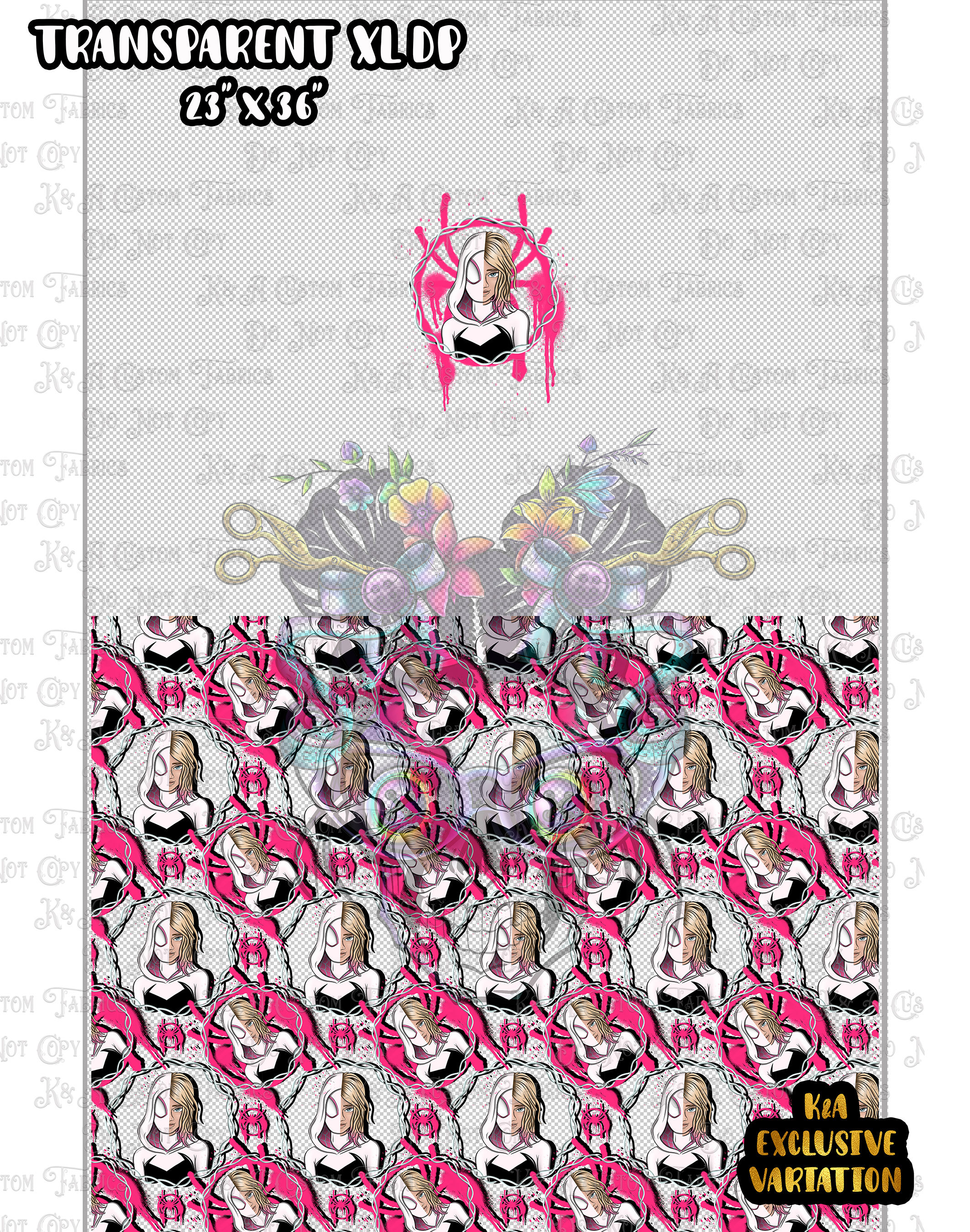 \Web Defender Friends - Pink Spider Clear/Holographic Vinyl DP