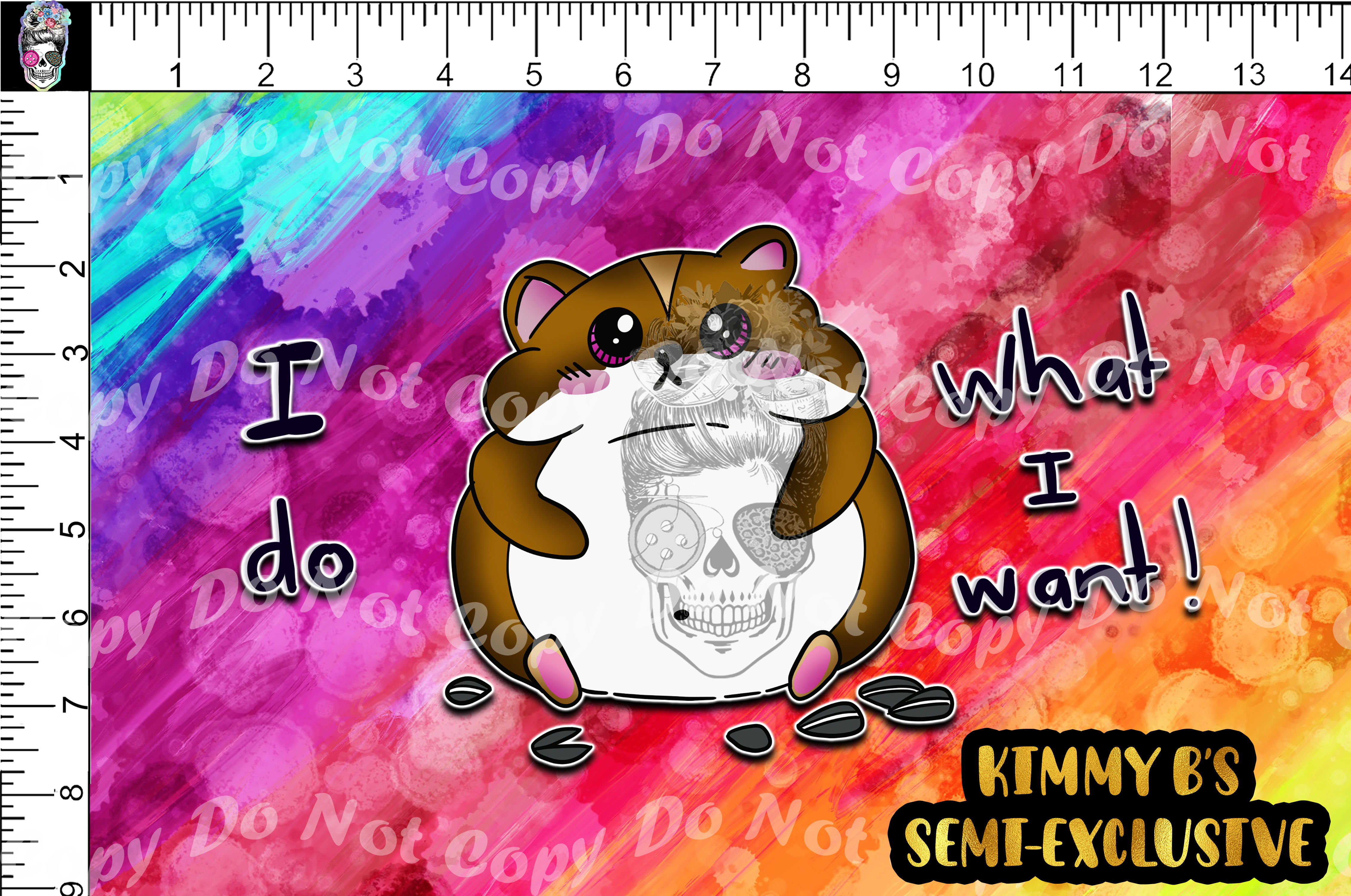 Crazy Critters-I Do Want I Want Tumbler Panel