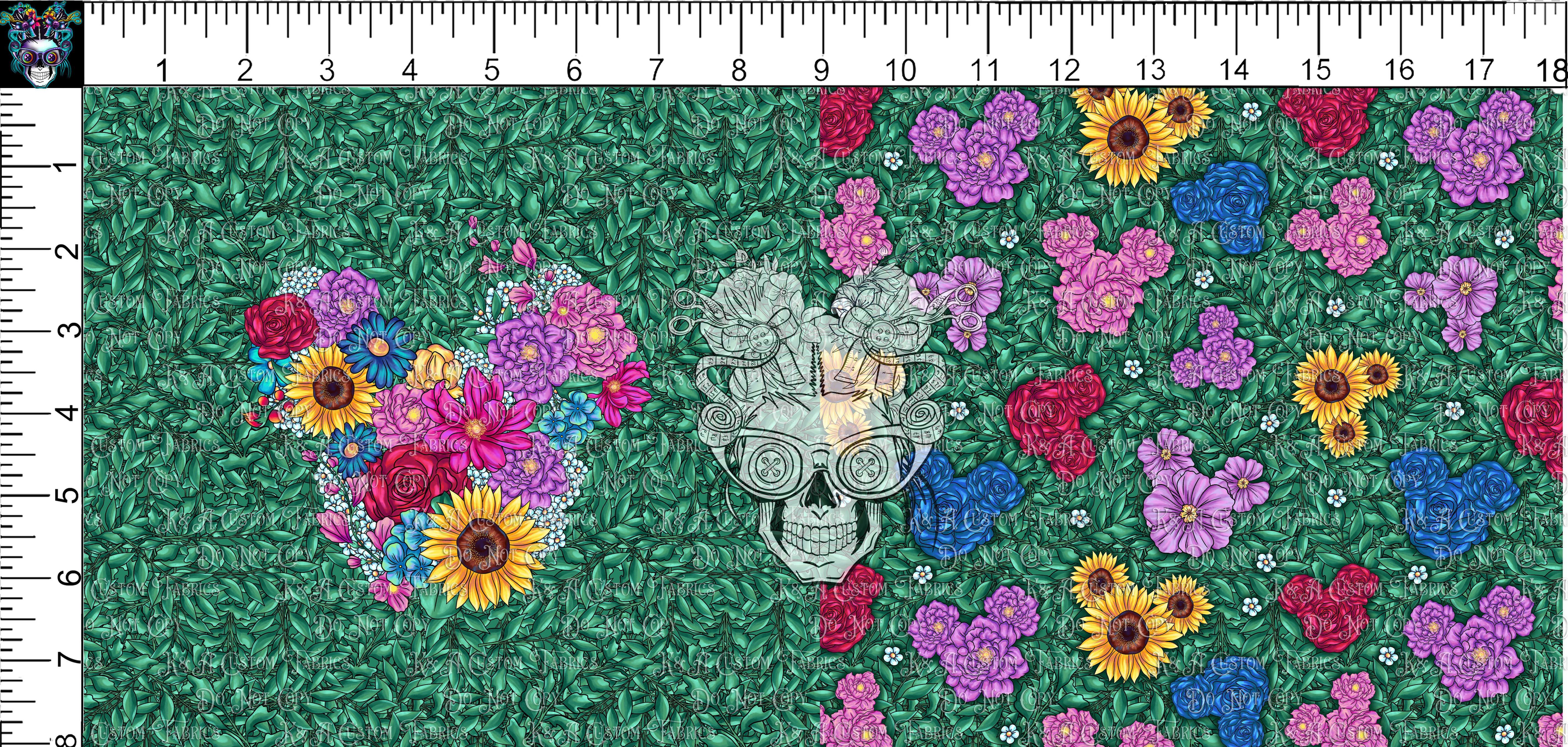 Floral Bow Mouse Floral Heads Leaves DP