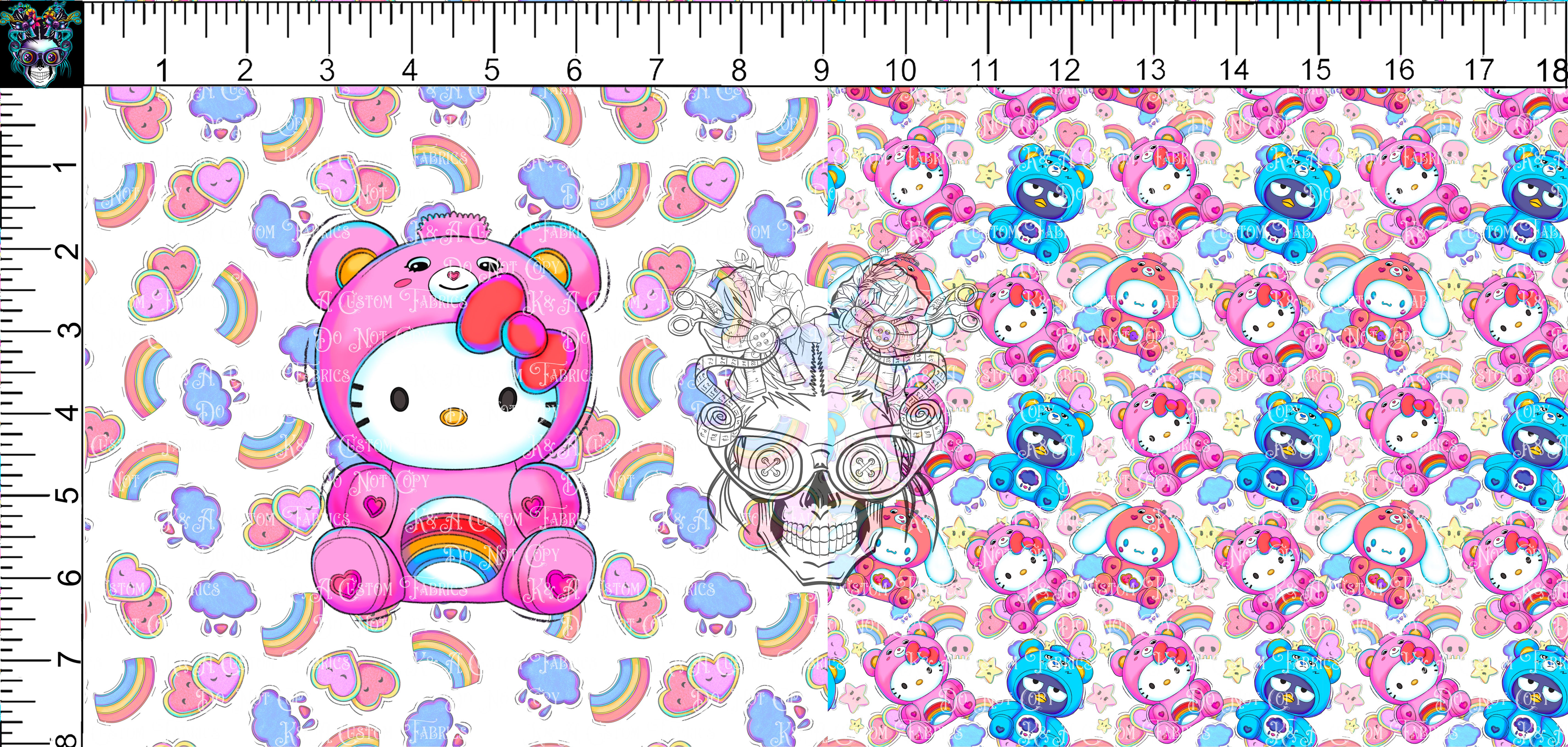 Caring Bear Kitty Friends White DP