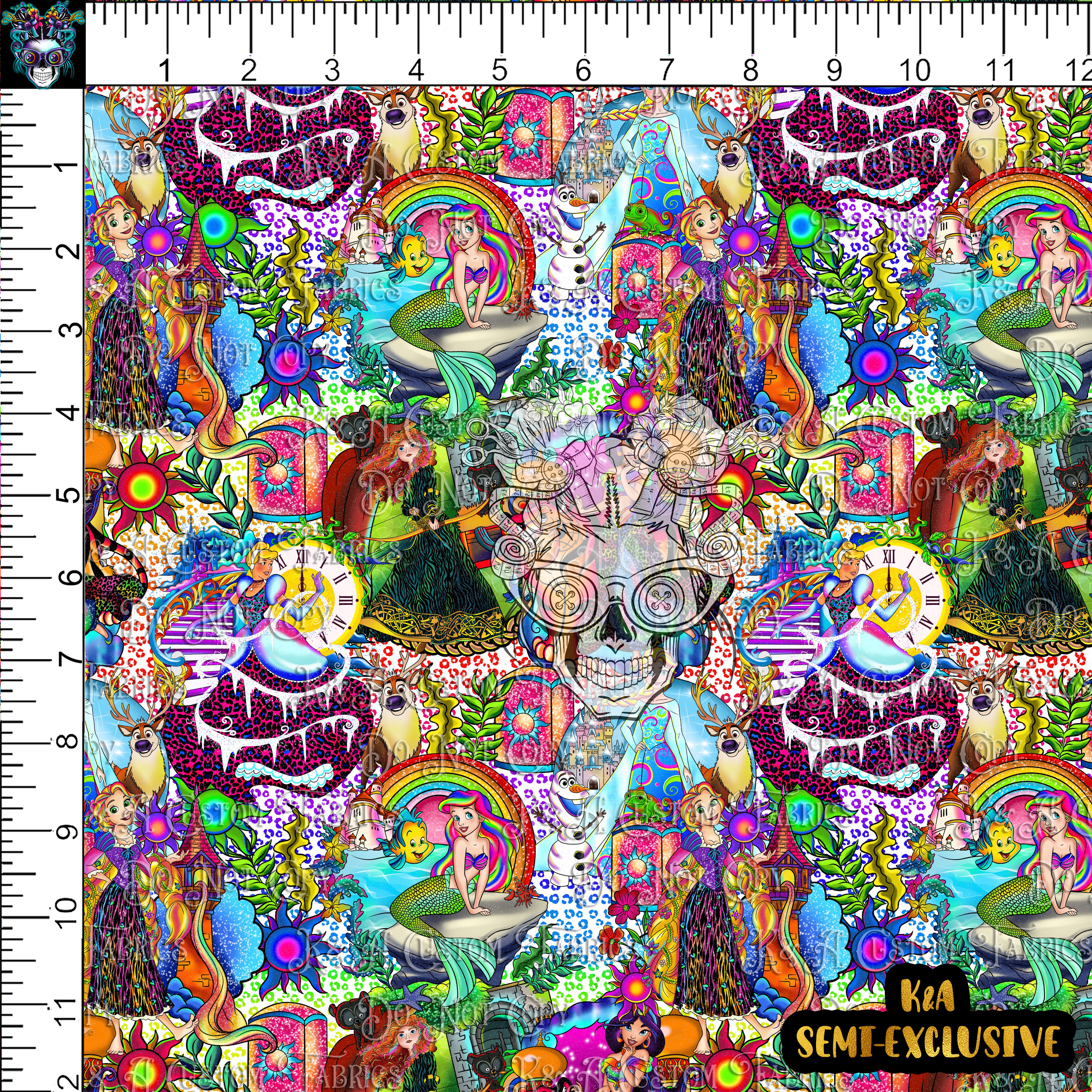 90's Rainbow Princess Leopard Stacked