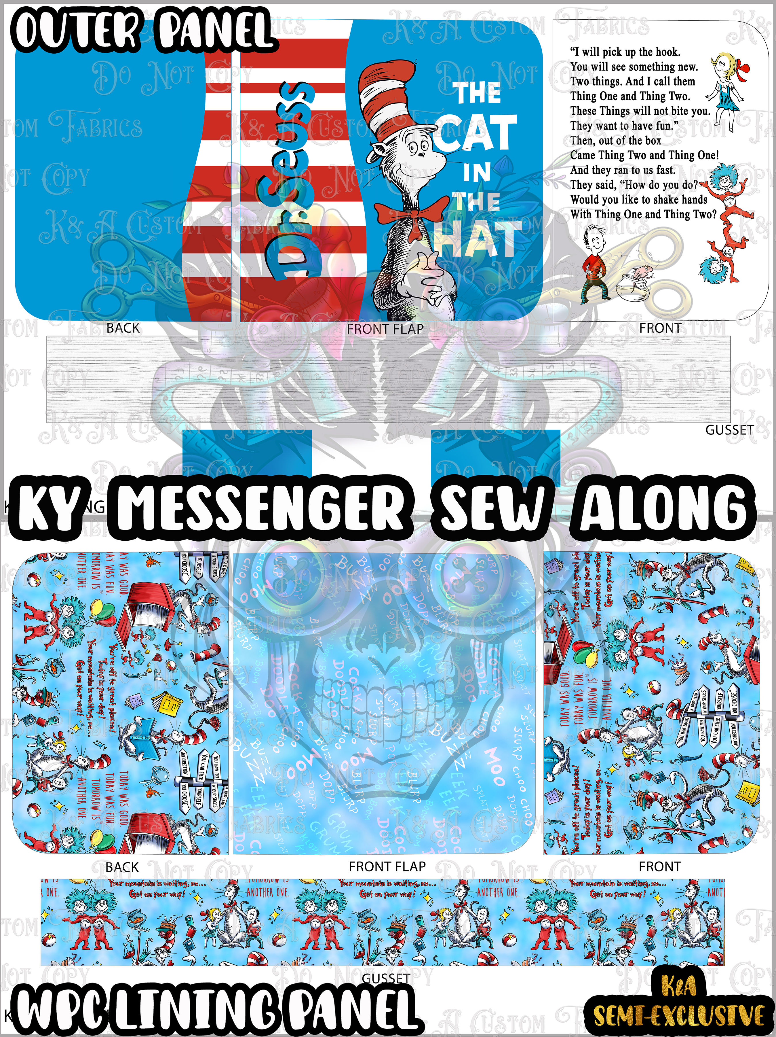 Striped Hat Cat Book Sew Along (Ky Messenger)