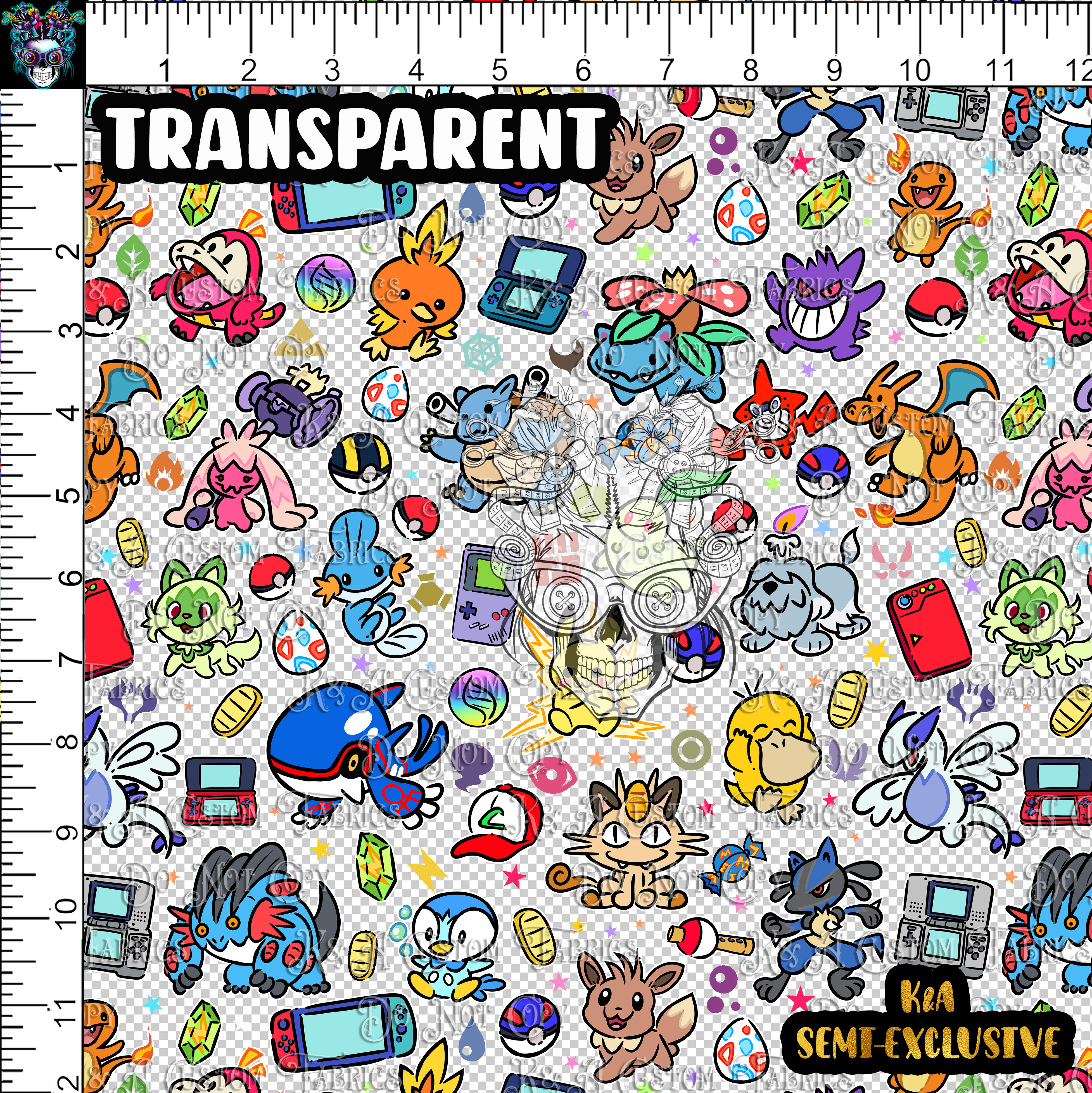 Poke Doodles-Stickers Tossed Clear/Holographic Vinyl