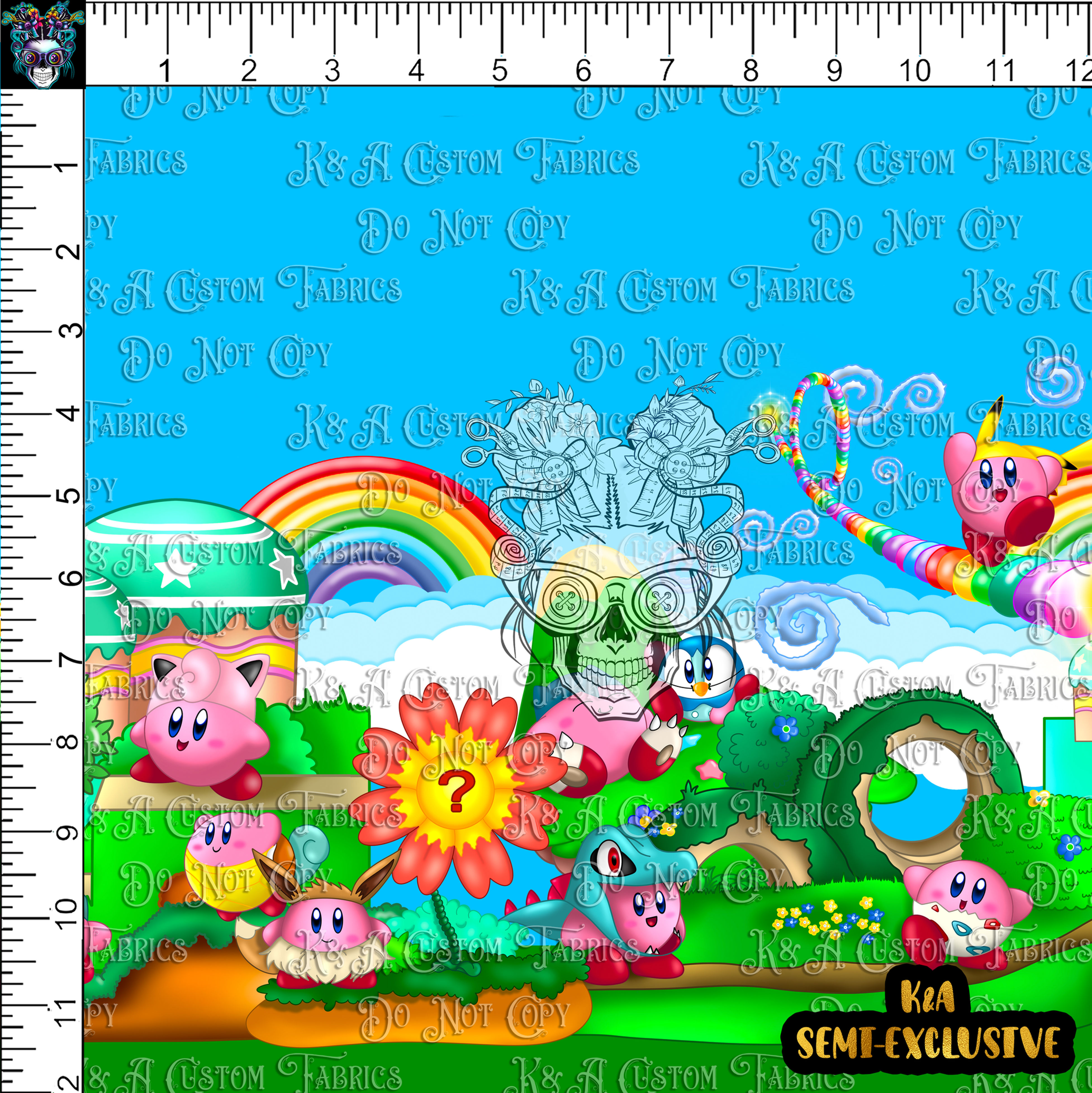 Kirby Pocket Fighter Mashup Small Scale Border