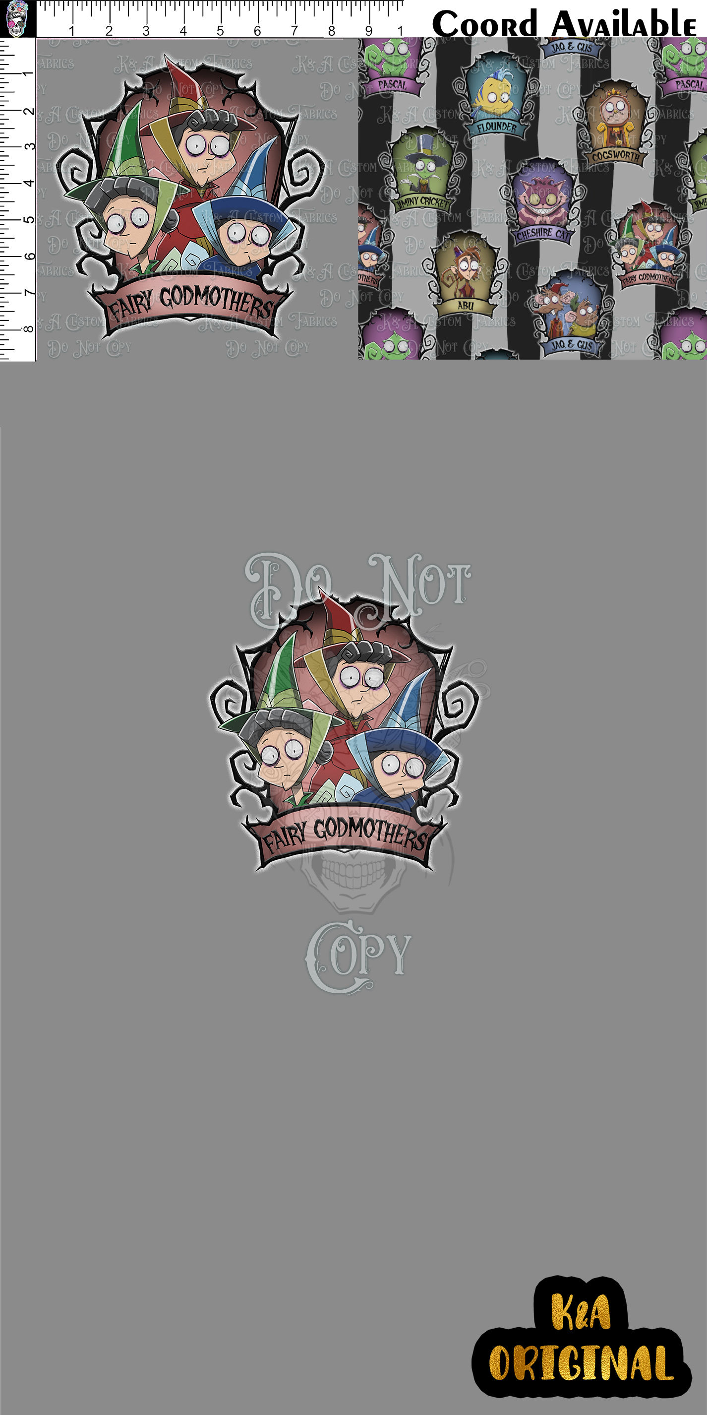 Magical Sidekick Doodles Light Gray Clothing Panel