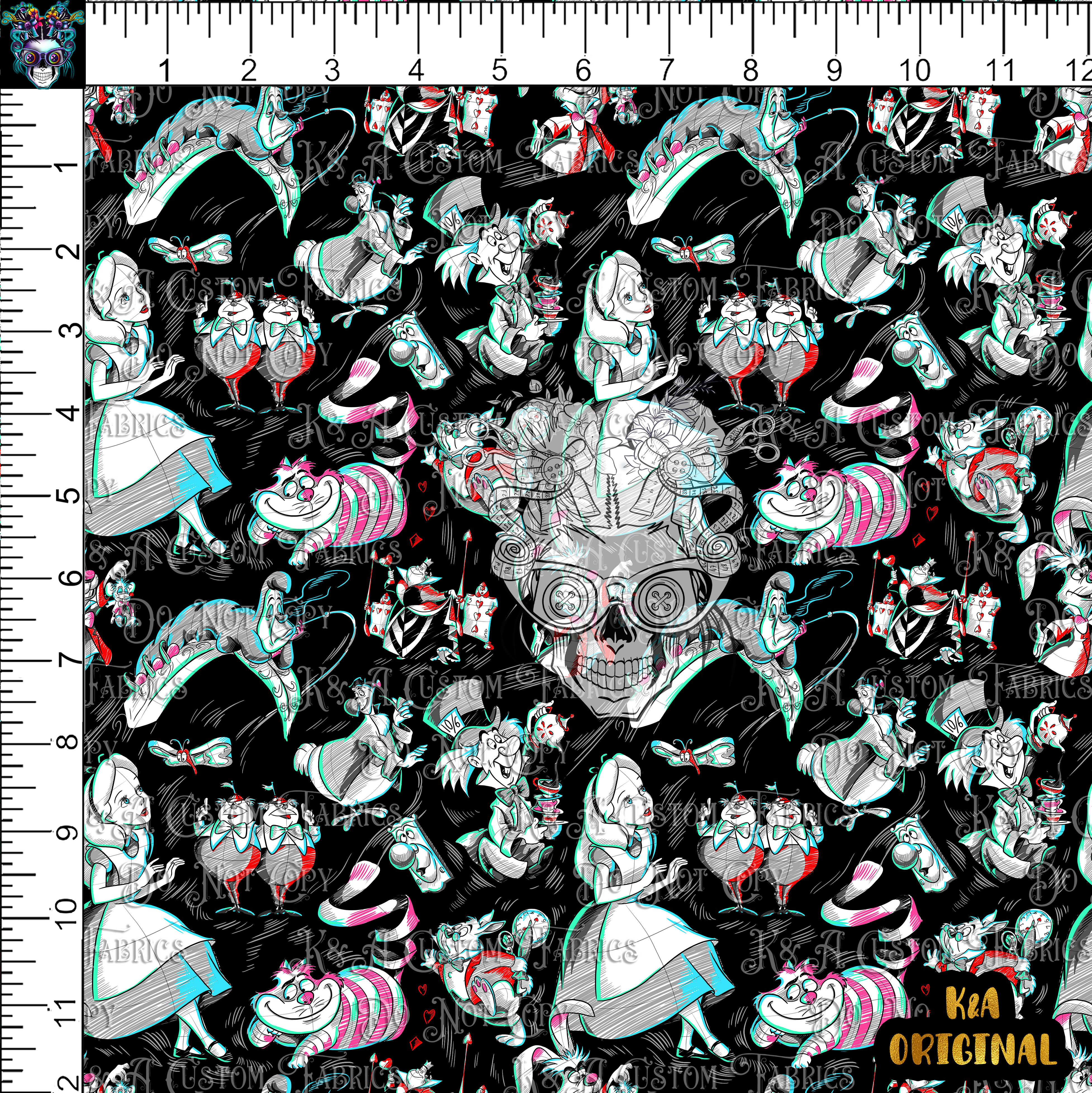 Neon Wonderland Sketch Black