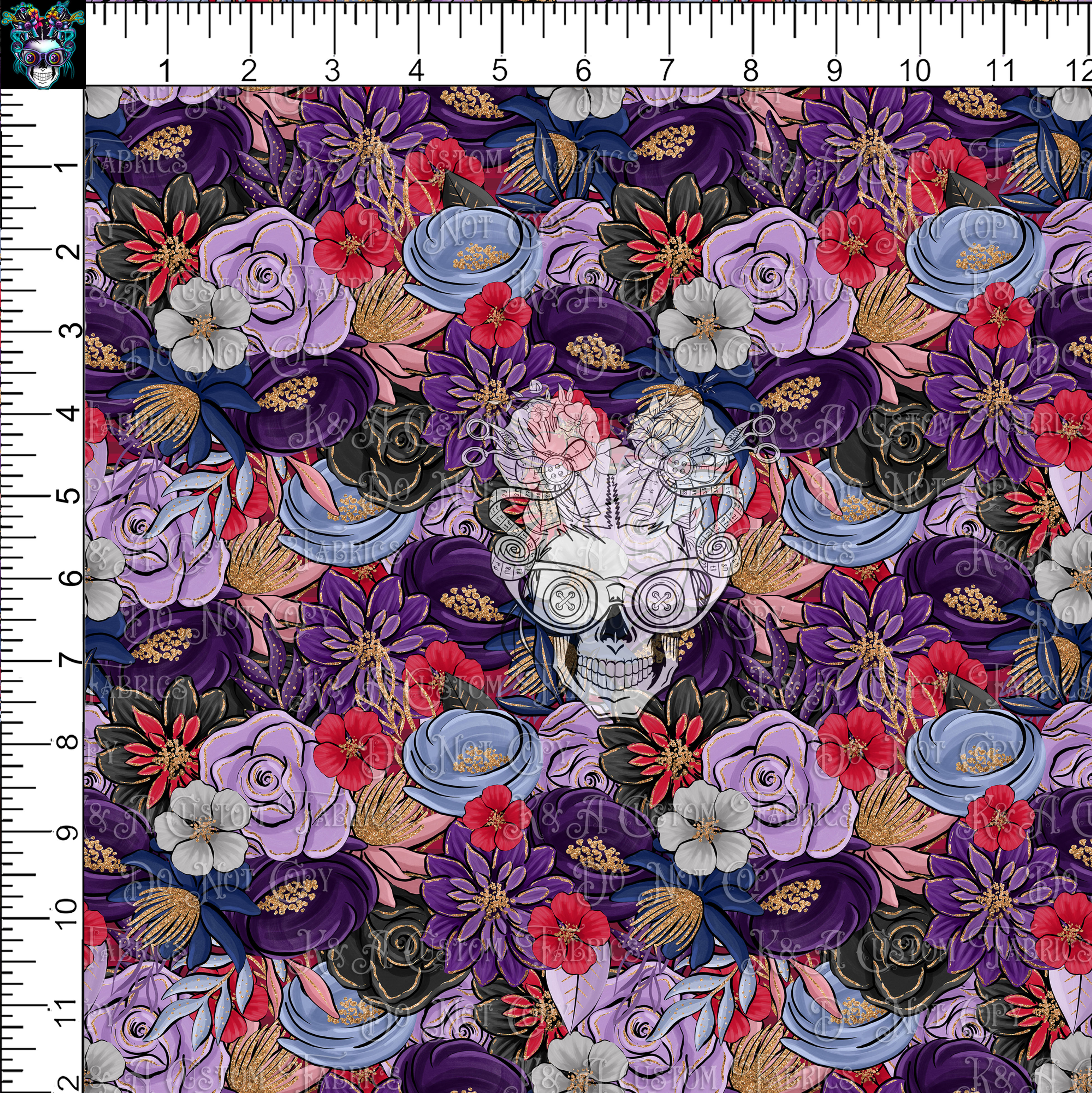 Winter Glitter Floral