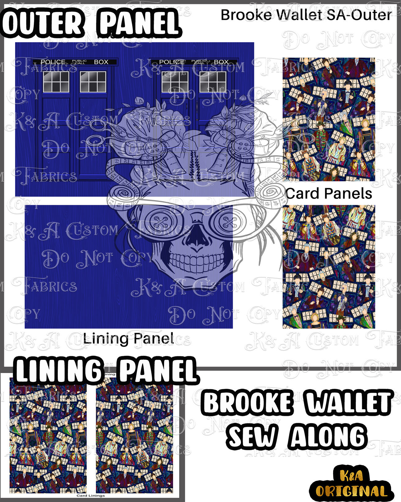 Flying Phonebooth Sew Along (Brooke Wallet)