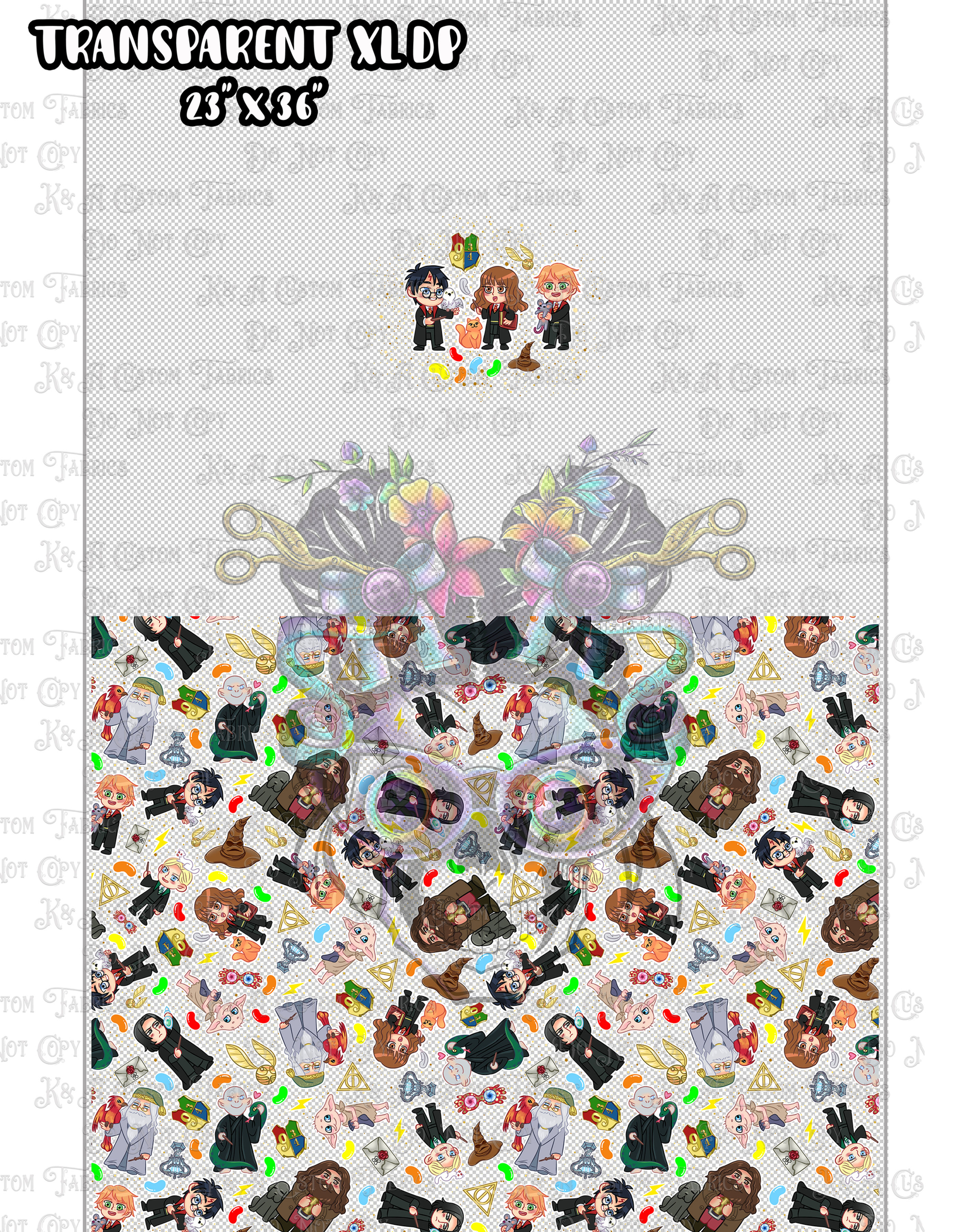 HP Half Blood Beans Clear/Holo Vinyl DP